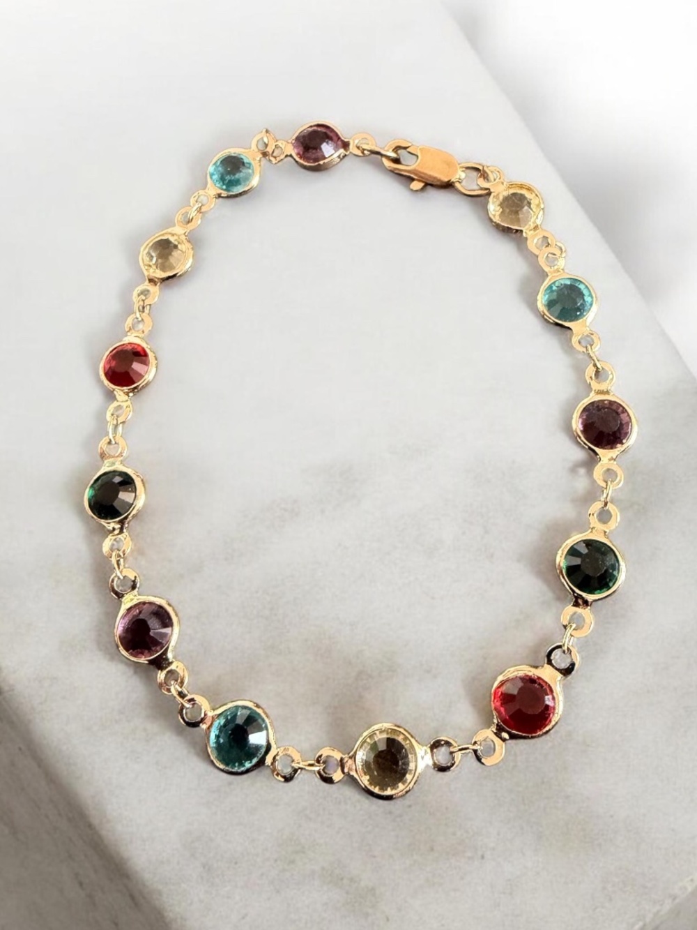 Swarovski Crystals Gold-Tone Bracelet